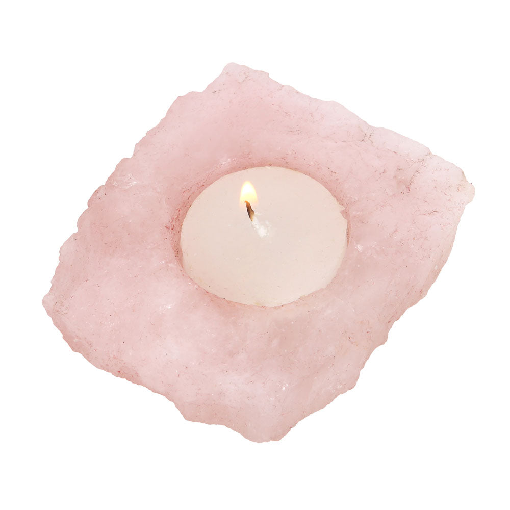 Rose Quartz Tealight Holder