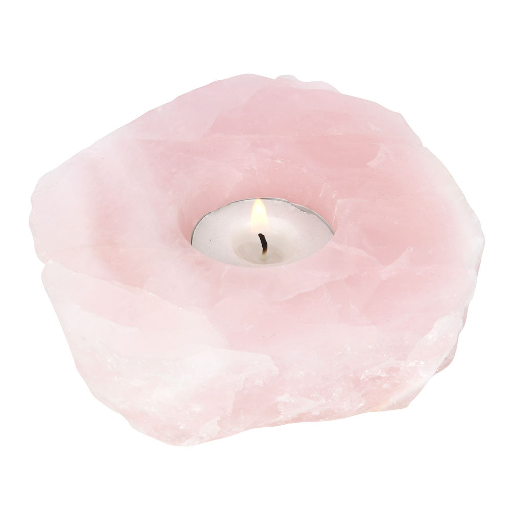 Rose Quartz Tealight Holder