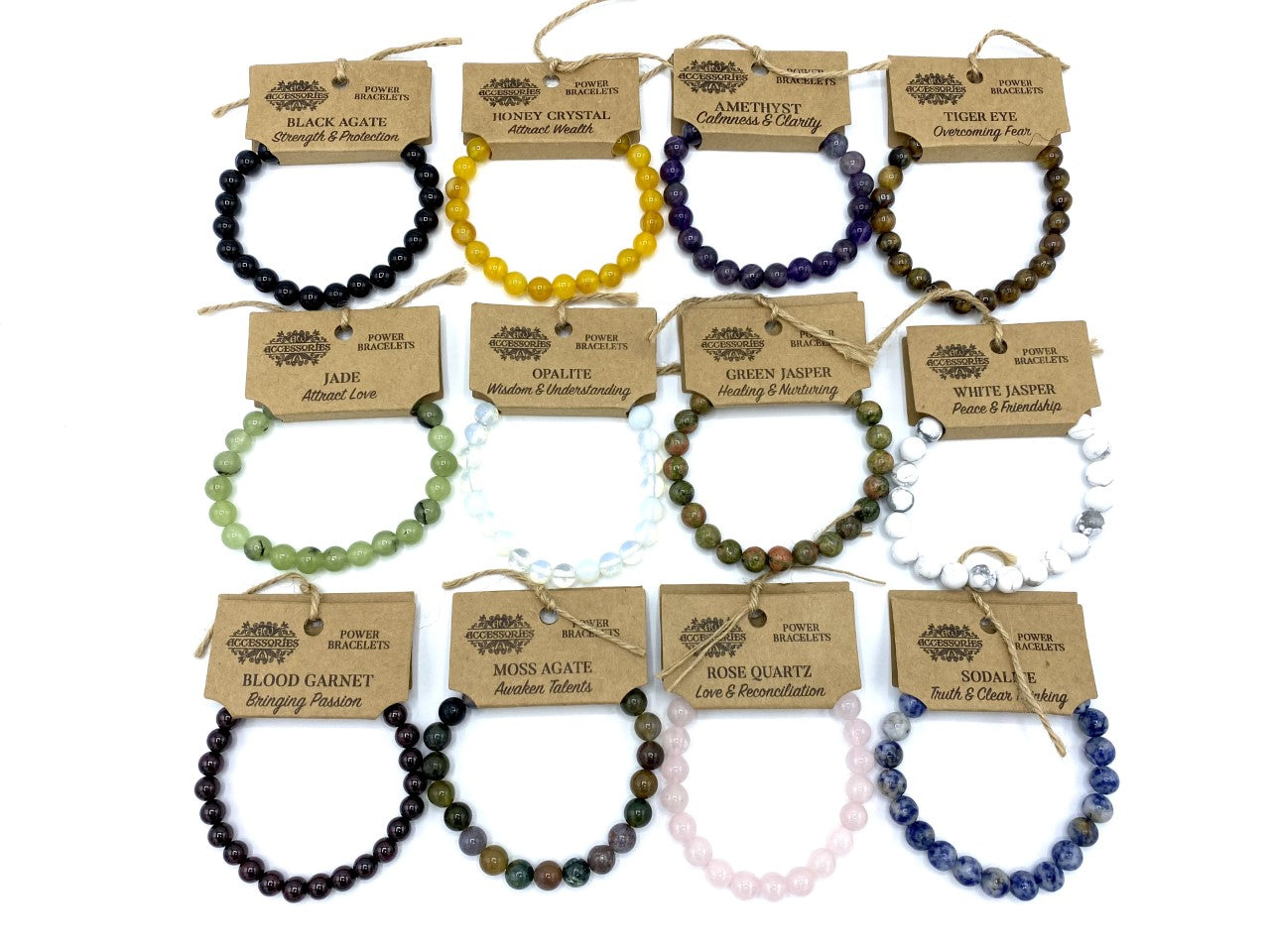 Beaded Gemstone Bracelets (Variants)