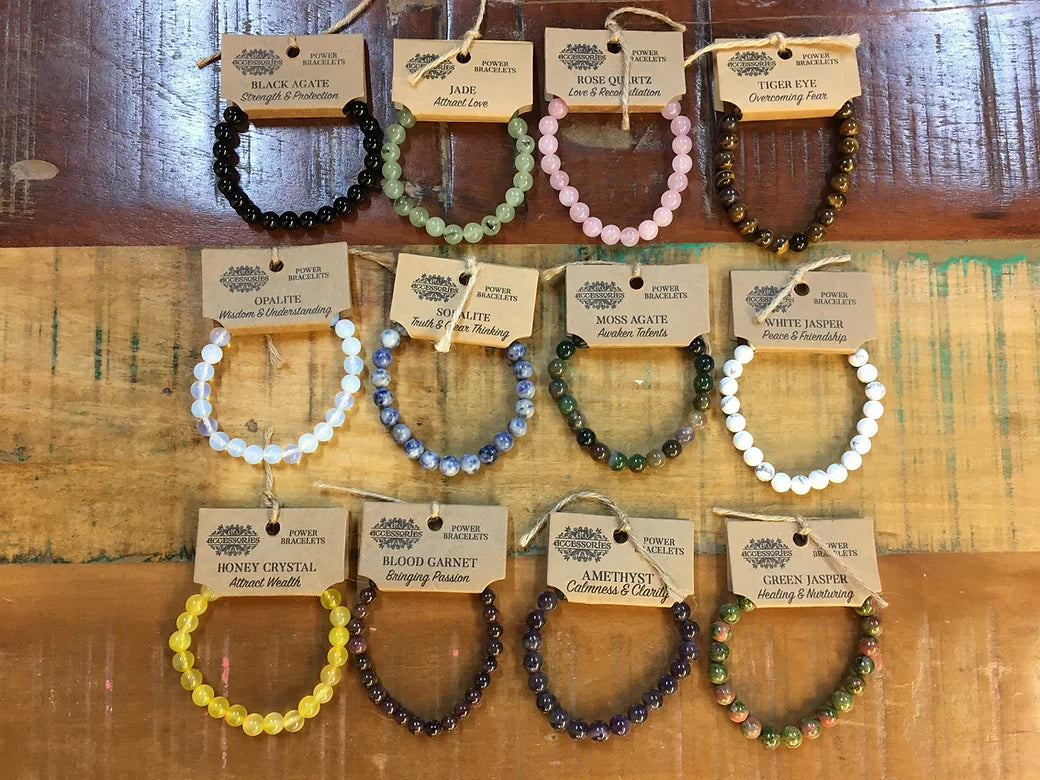 Beaded Gemstone Bracelets (Variants)