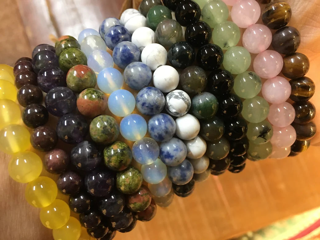 Beaded Gemstone Bracelets (Variants)