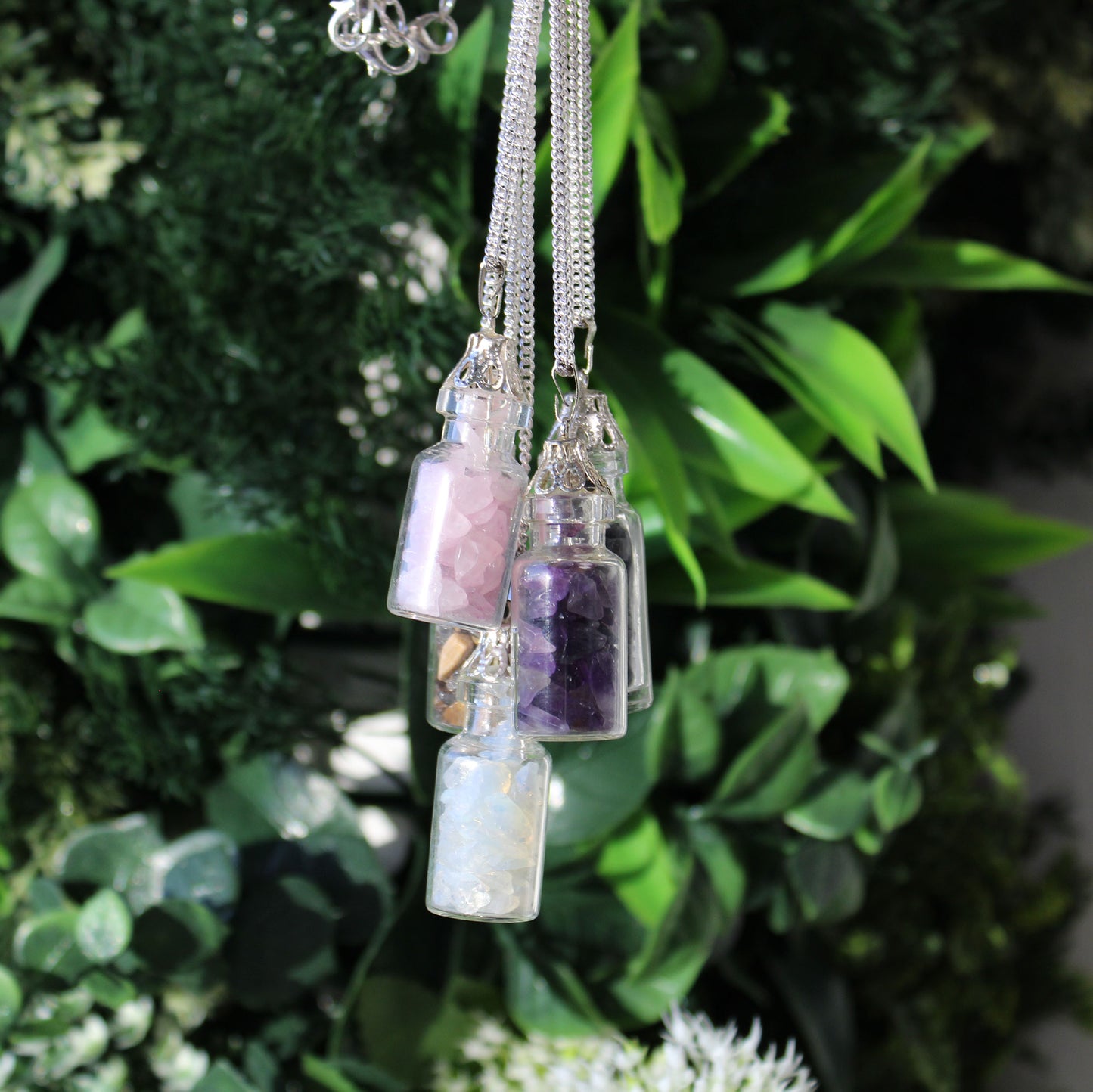 Bottled Gemstones Necklace (Variants)