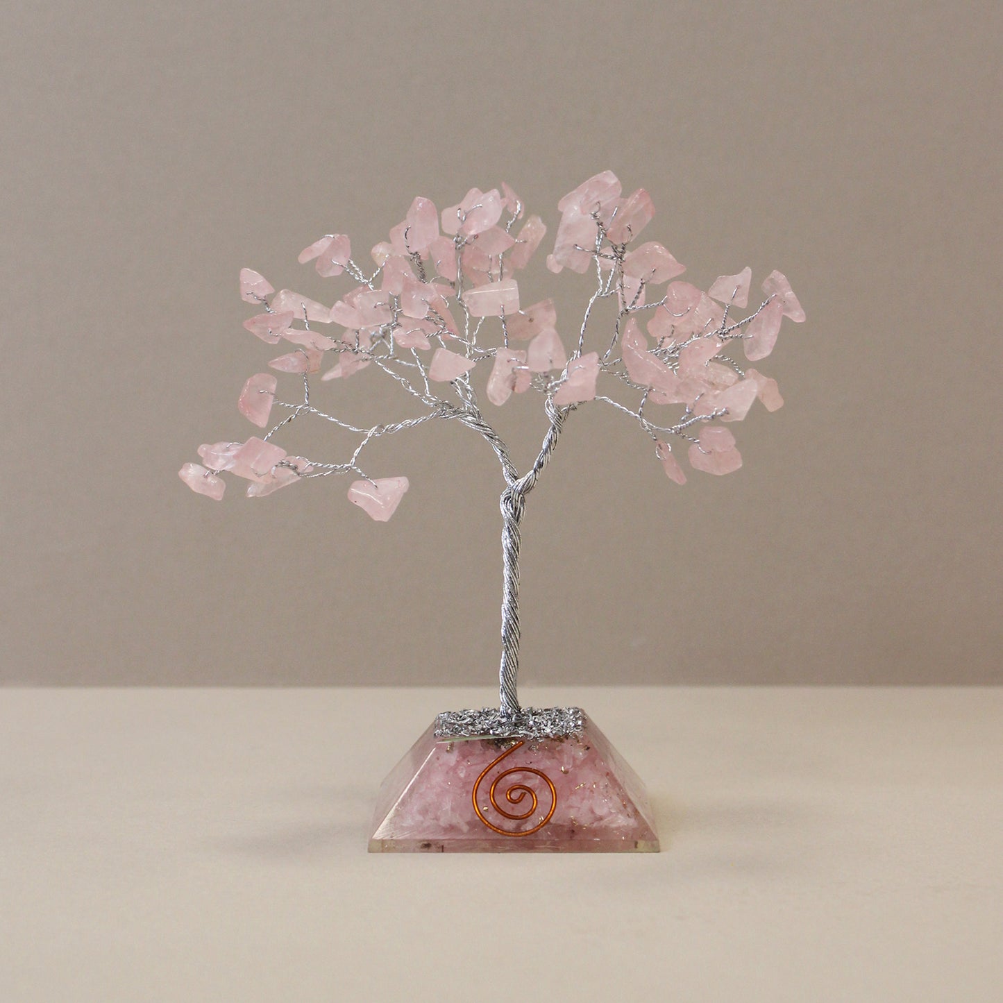 Rose Quartz Gemstone Tree