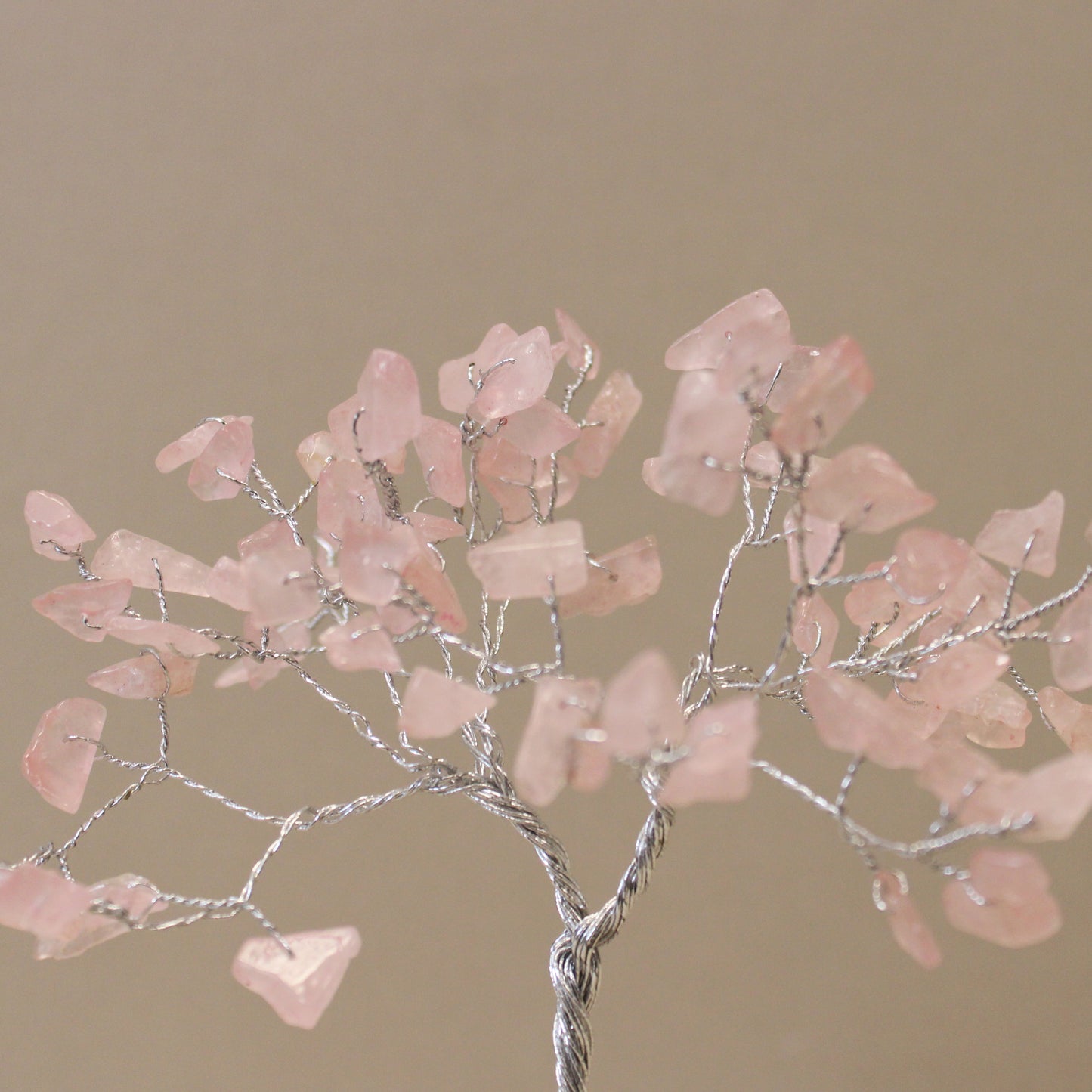 Rose Quartz Gemstone Tree