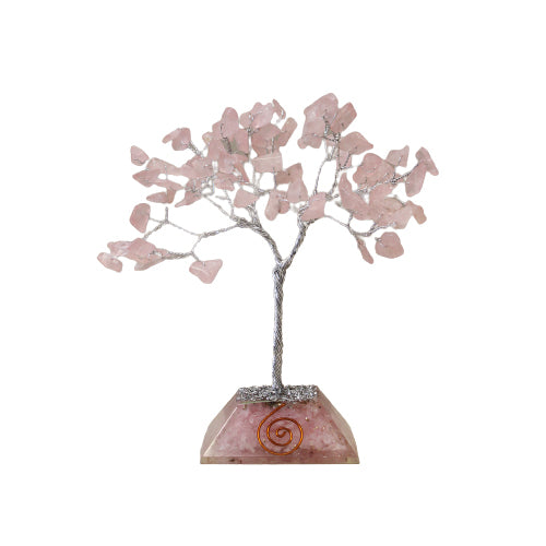 Rose Quartz Gemstone Tree