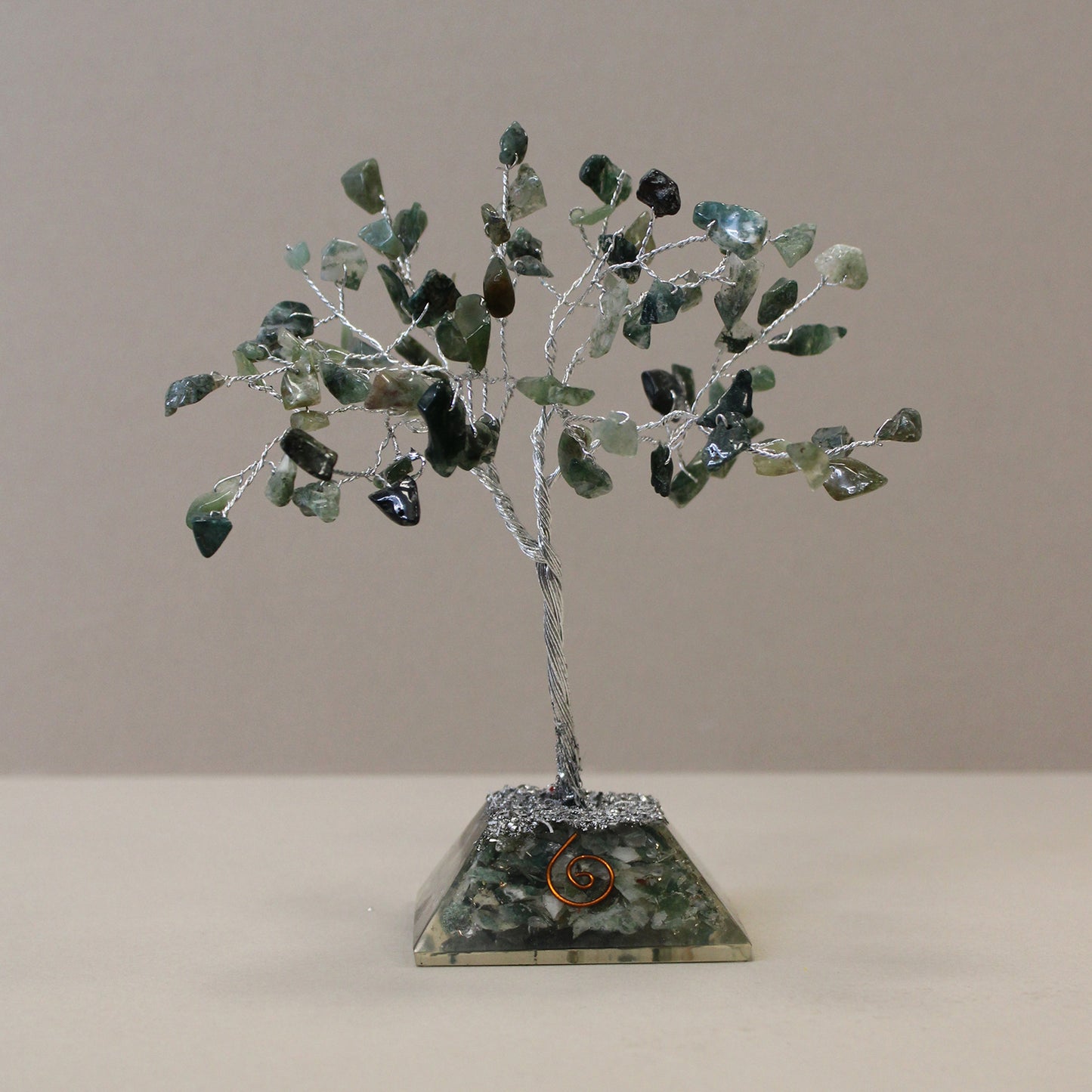 Moss Agate Gemstone Tree