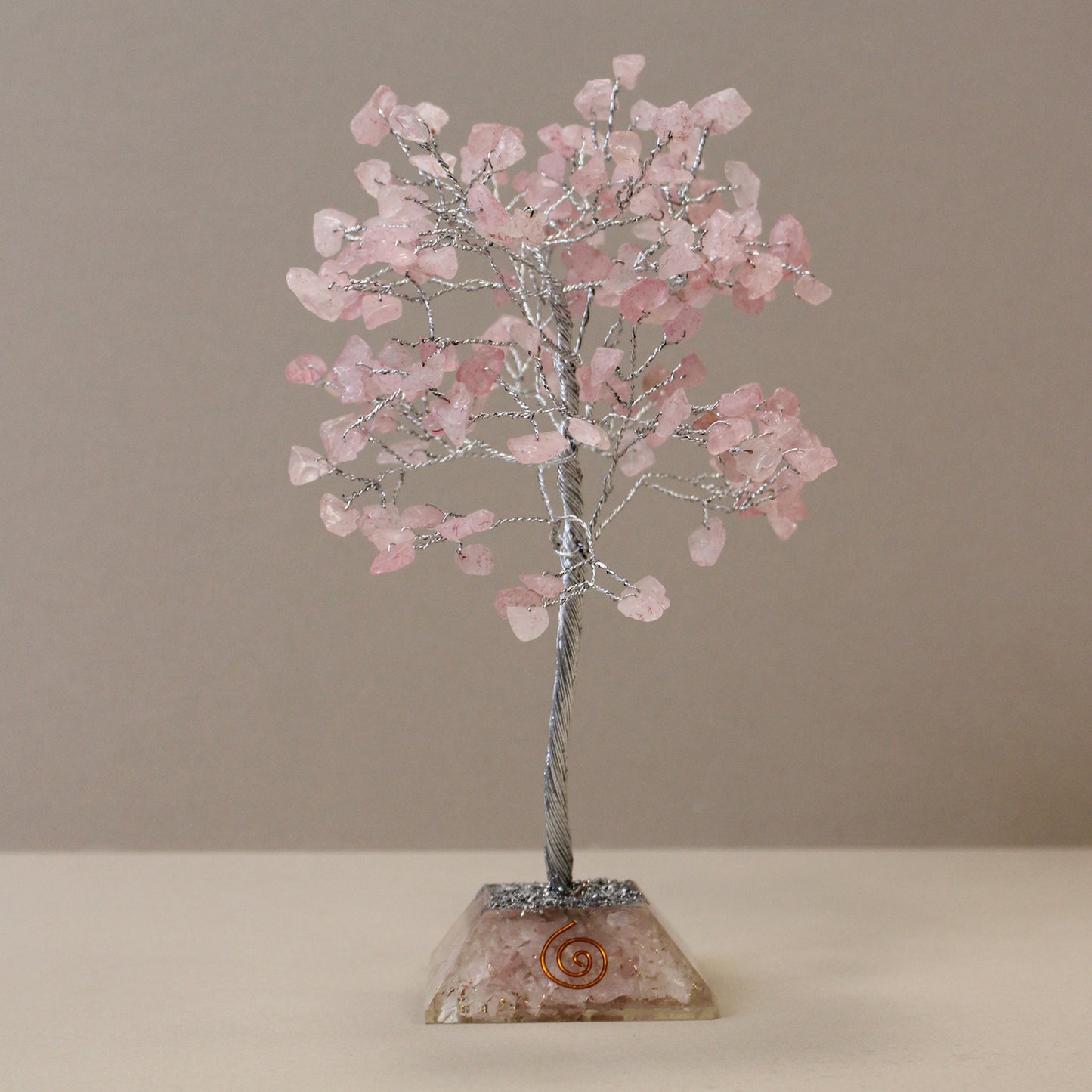 Rose Quartz Gemstone Tree