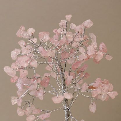 Rose Quartz Gemstone Tree