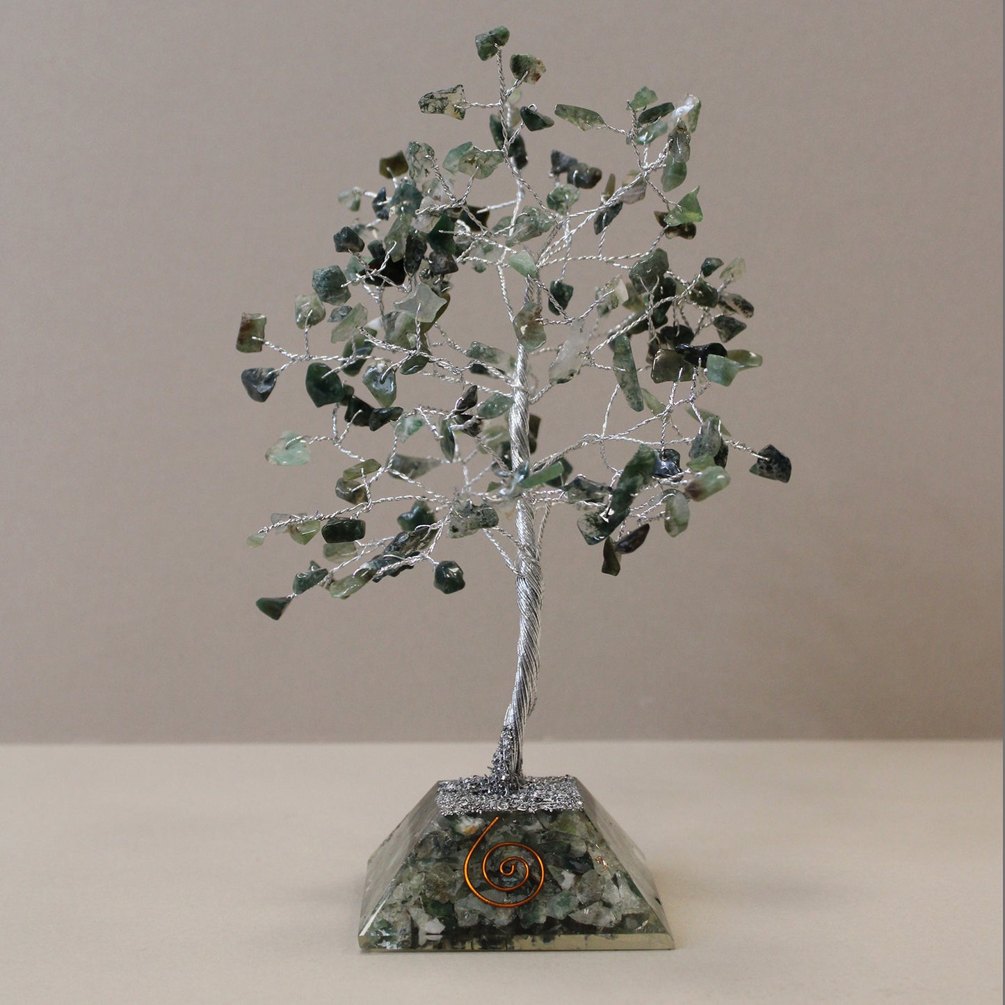 Moss Agate Gemstone Tree