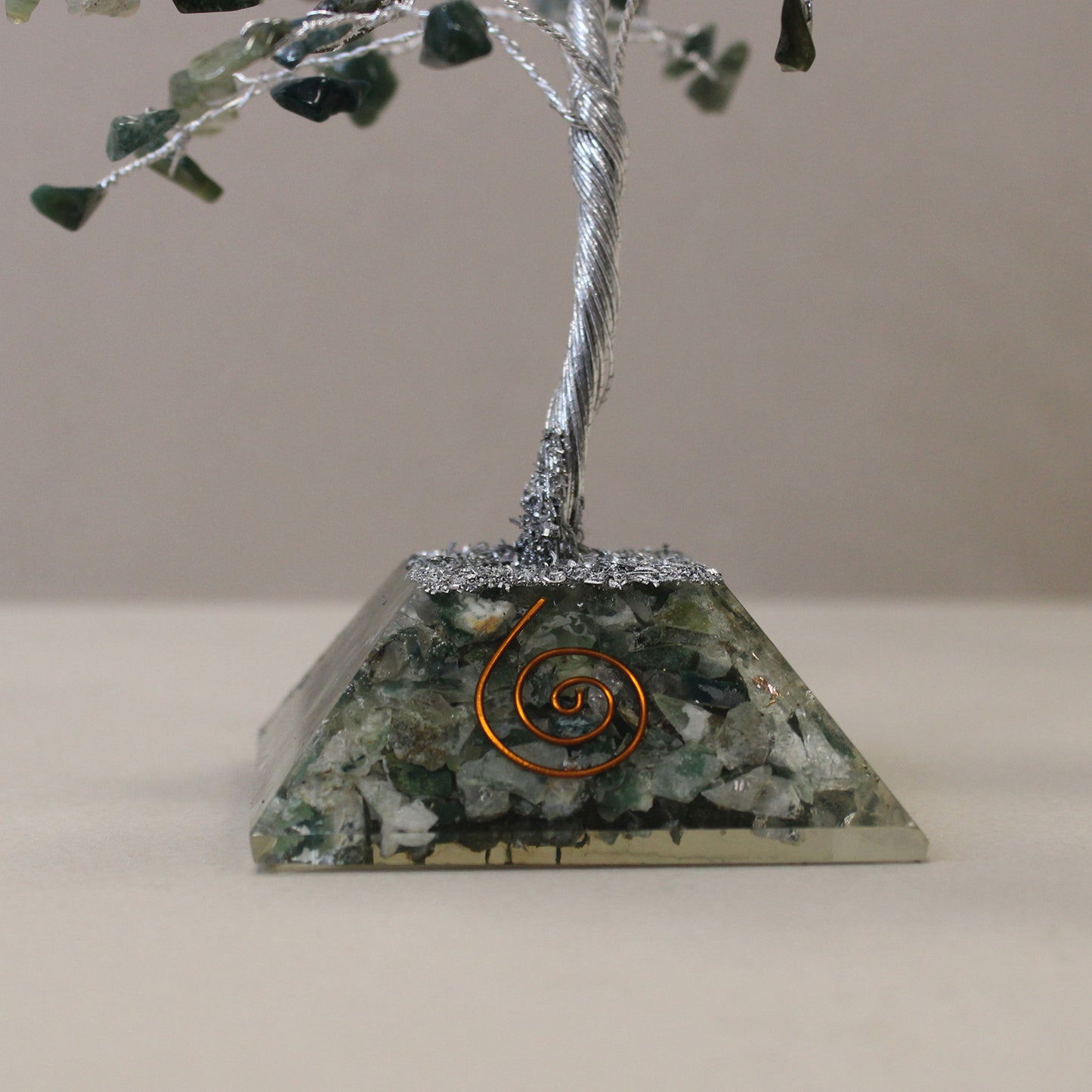 Moss Agate Gemstone Tree