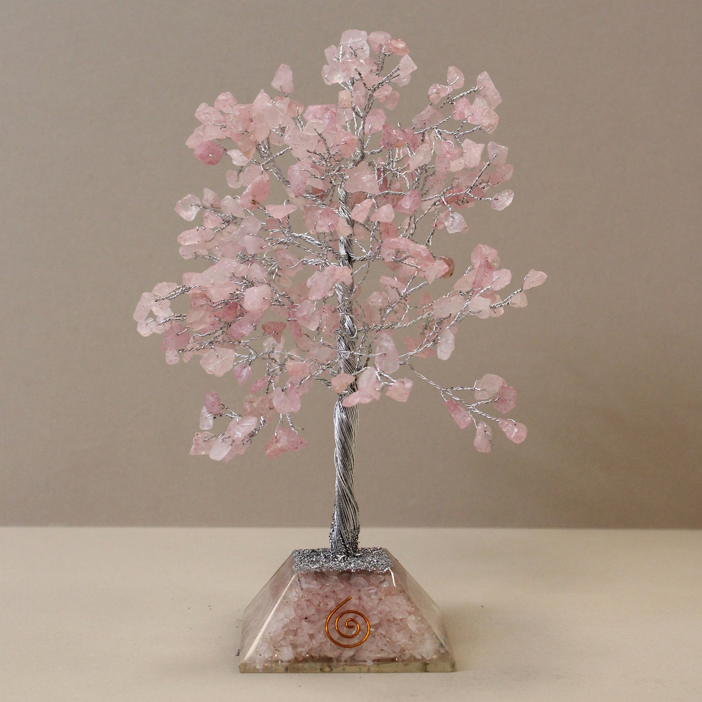 Rose Quartz Gemstone Tree