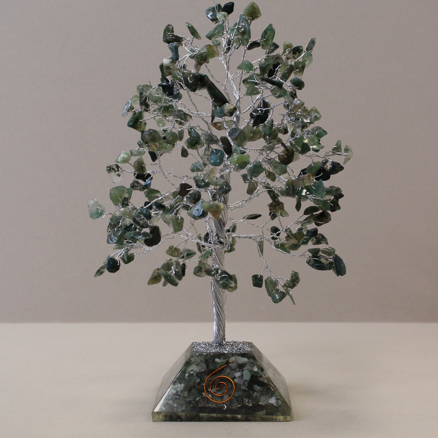 Moss Agate Gemstone Tree